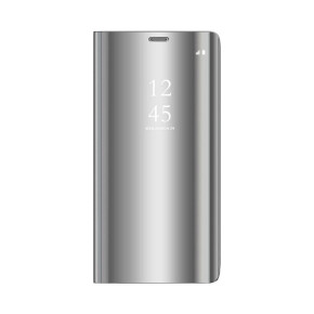 Калъф тефтер огледален CLEAR VIEW за Samsung Galaxy A41 A415F сребрист 